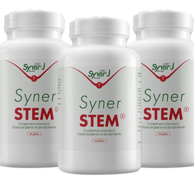 SYNERSTEM - Lot de 3 boites de 60 gélules - 3 mois de consommation